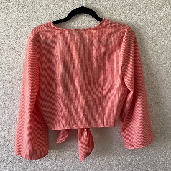 NWT The Fifth Label Button Tie Crop Top - Picture 2 of 2